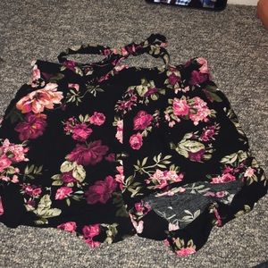 floral shorts
